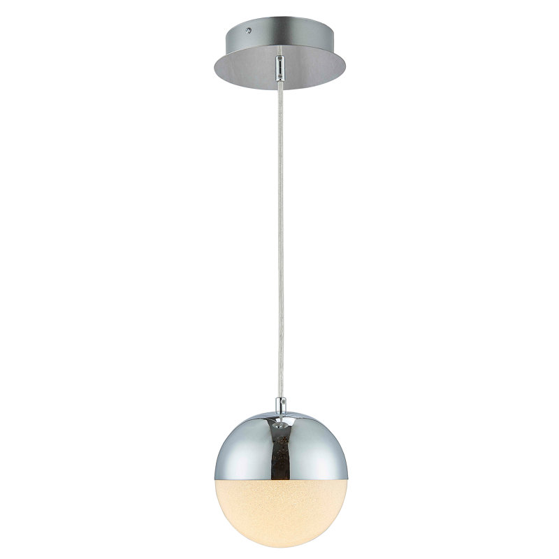 1 - Light Chrome LED Single Pendant