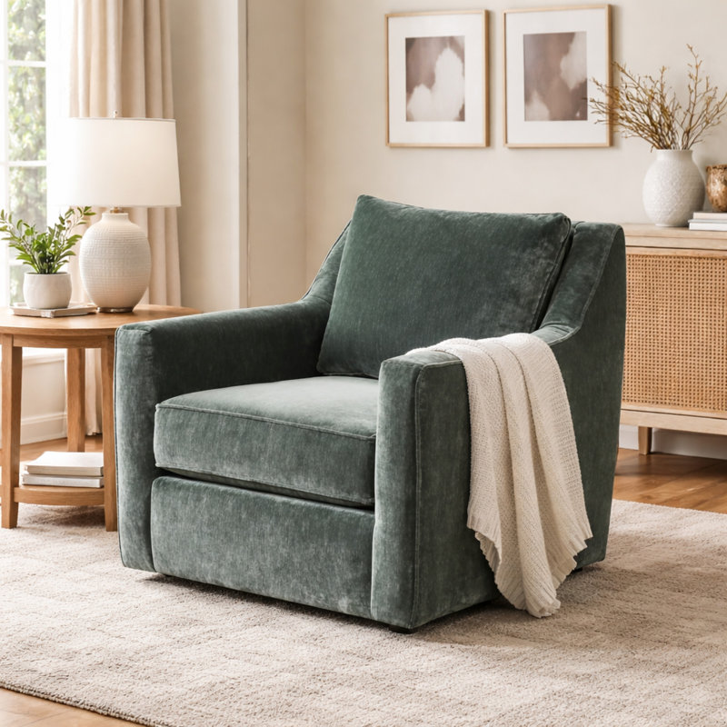 Fauteuil coulissant pivotant en pin Luxe