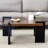 31.5X31.5X16.6 Inch Walnut Coffee Table, And Easy To Clean Table With Dark Finish Surface, 31.5X31.5X16.6, Elegant Choice-1678747990