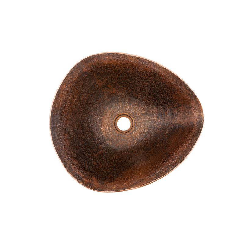 17" Hand Forged Oil Rubbed Bronze Copper Vessel Sink