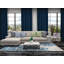 Tapis fait main Equelle ivoire et cobalt-19308761