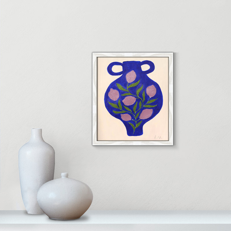 Vase n ° 03 par Camilla Bergqvist, Reproduction encadrée blanche sans passe-partout, H 15 po x l 13 po x P 0,75 po