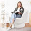 Upholstered Swivel Lounge Chair-1849045695