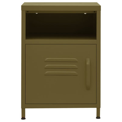 Bren 35cm W Steel Bedside Table