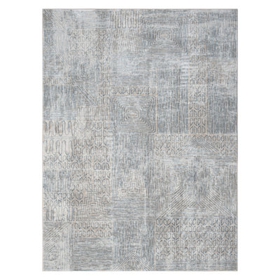 Tapis bleu élégant Elegance