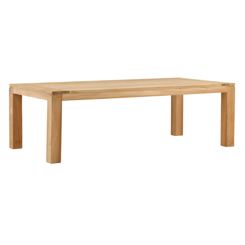 Bosworth Outdoor Dining Table Natural, 30.85" H x 94.5" W x 39.5" D