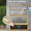 Lit de jardin surélevé avec serre en polycarbonate Outsunny
