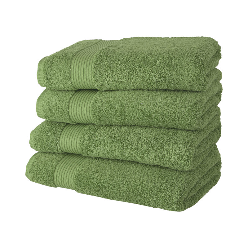 Ensemble de serviettes de bain de luxe 4 pièces Hamer - 100% coton turc, ultra doux et très absorbant, 30 po x 54 po, élégant design Dobby pour spa et maison