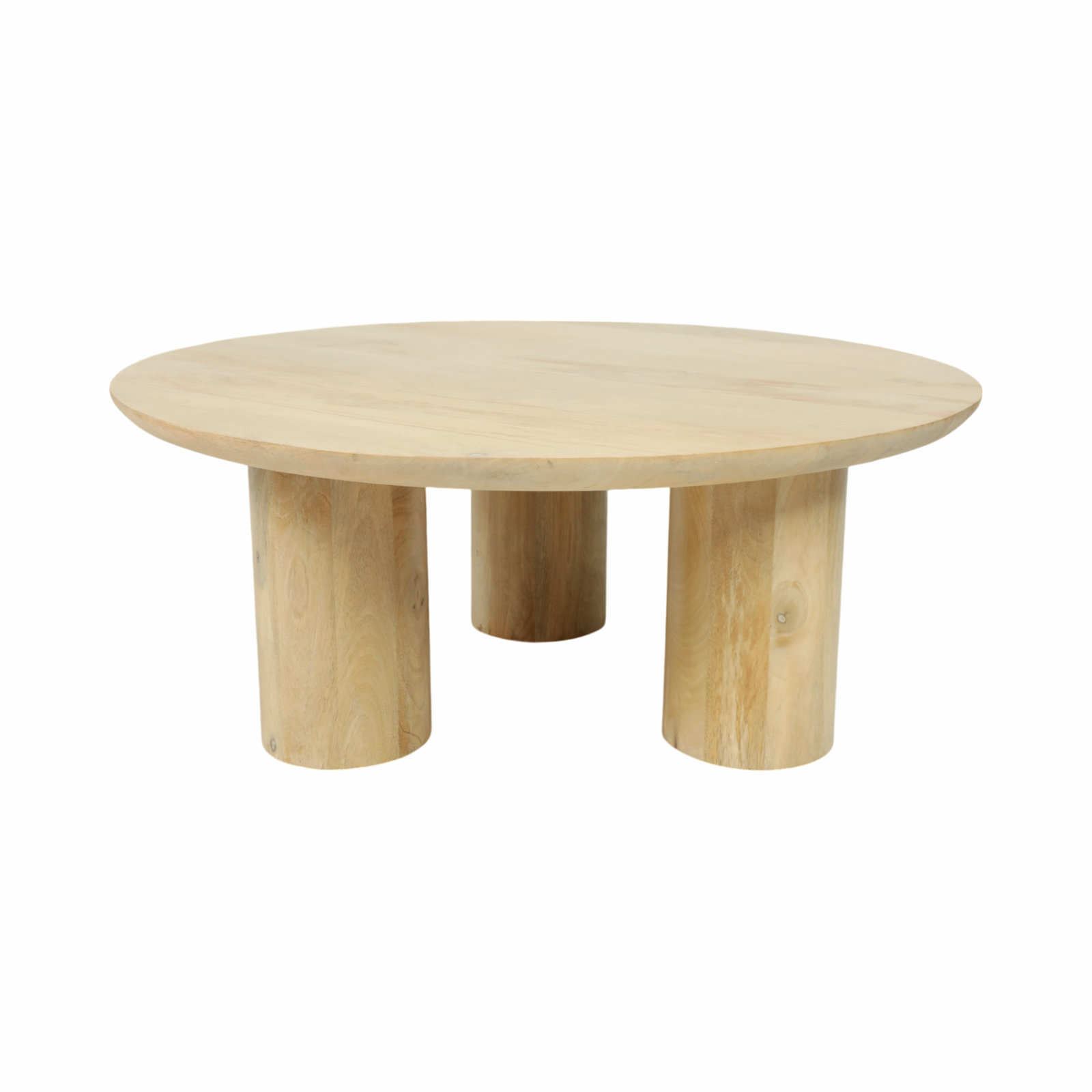 Faustine 36" Coffee Table, Natural Wood