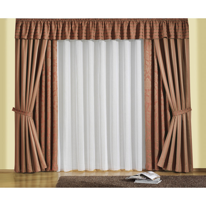 PePPer Semi Sheer Curtain Single Panel, Width 600 x Drop 245 cm