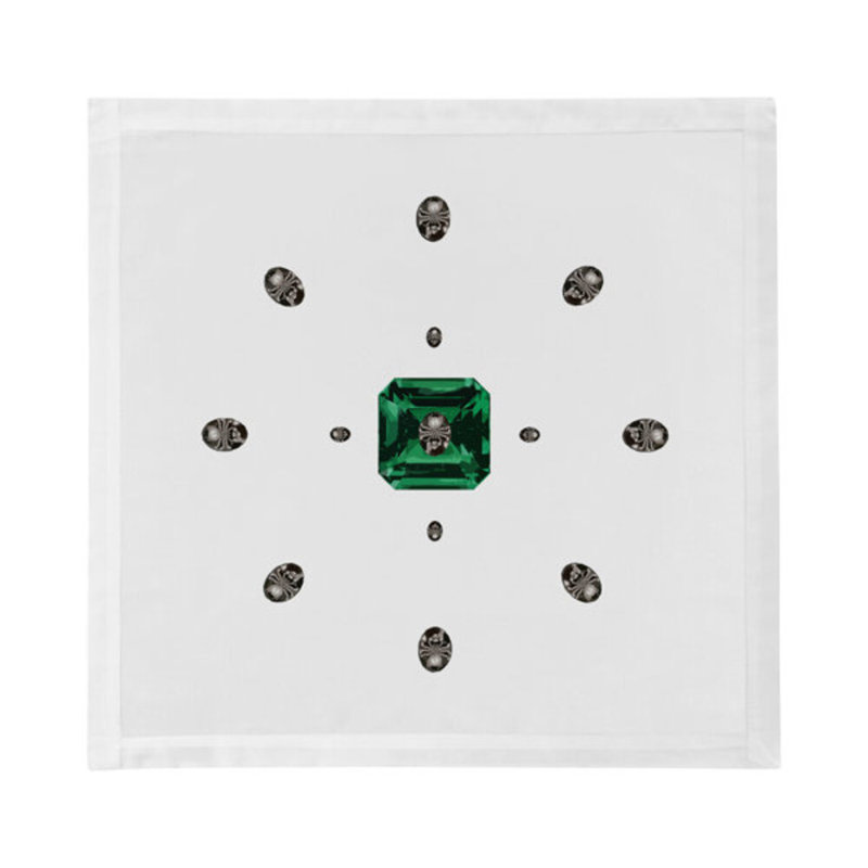 Asscher Cotton Blend Square Napkins, White