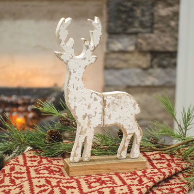 Distressed Snowy Reindeer on Base