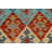 Geometric Handmade Flatweave Rectangle 5'1" x 6'6" Wool Area Rug in Oranges/Rust