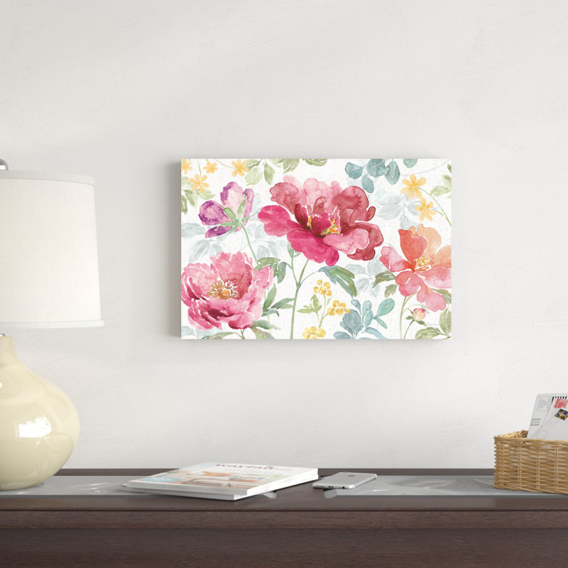 Printemps fleuri I, H 18 po x l 12 po