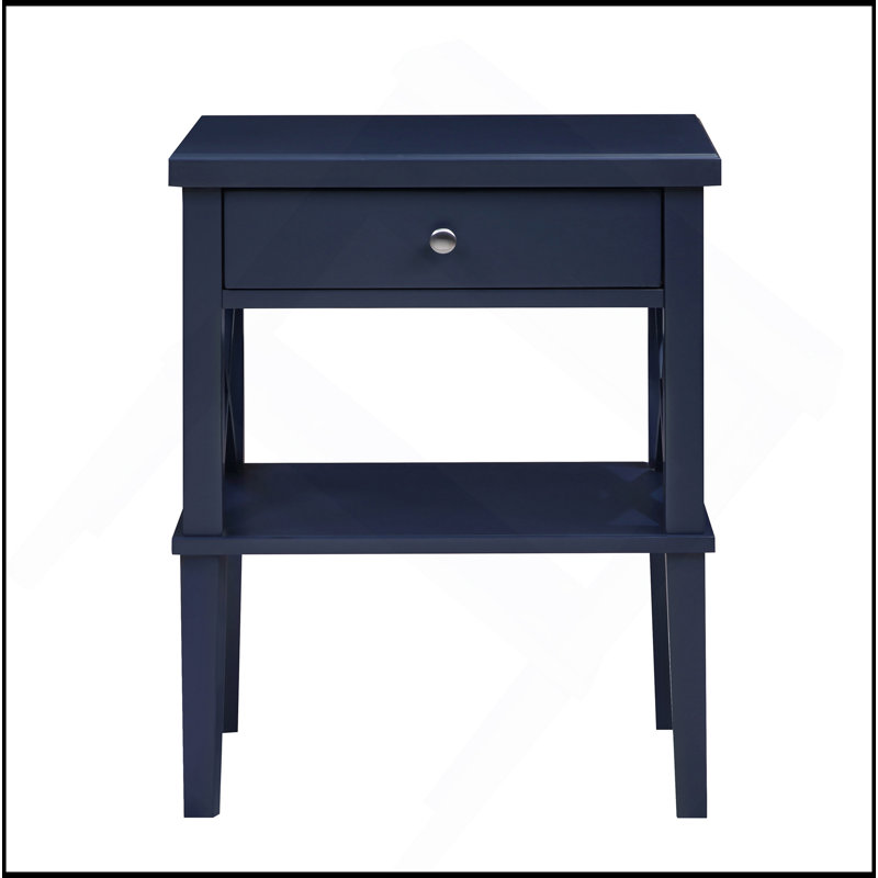Table de chevet Madison, Bleu très foncé