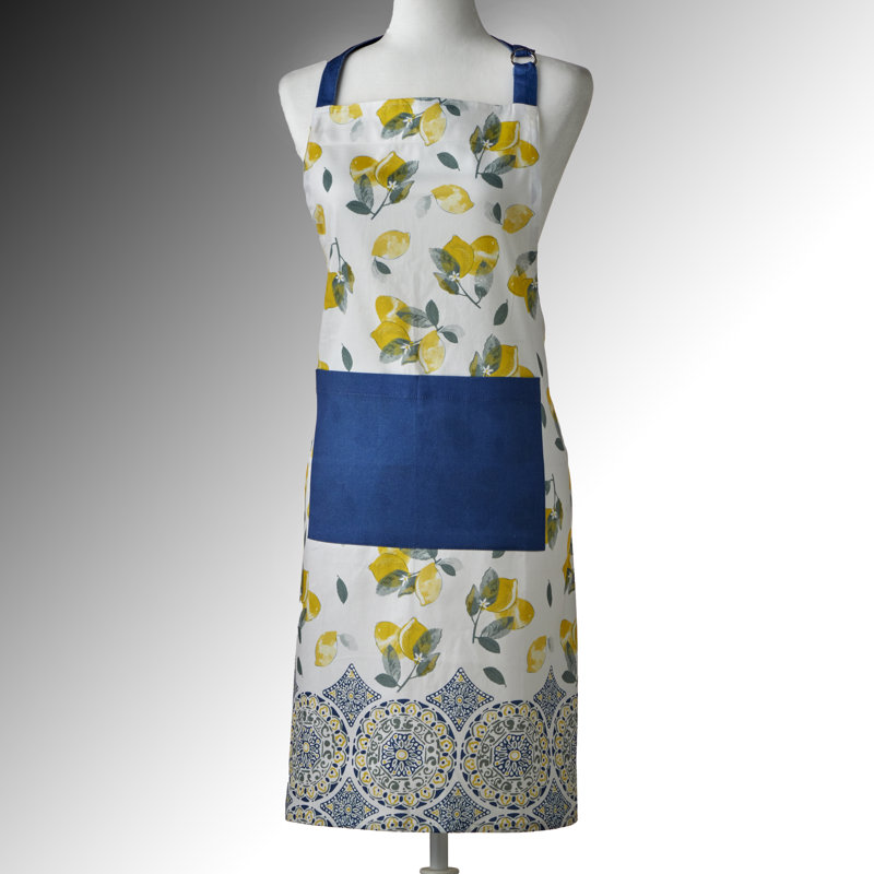 No Pattern Cotton Bib Apron