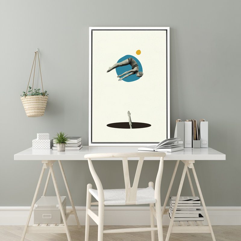 Jump, White, 36" H x 24" W