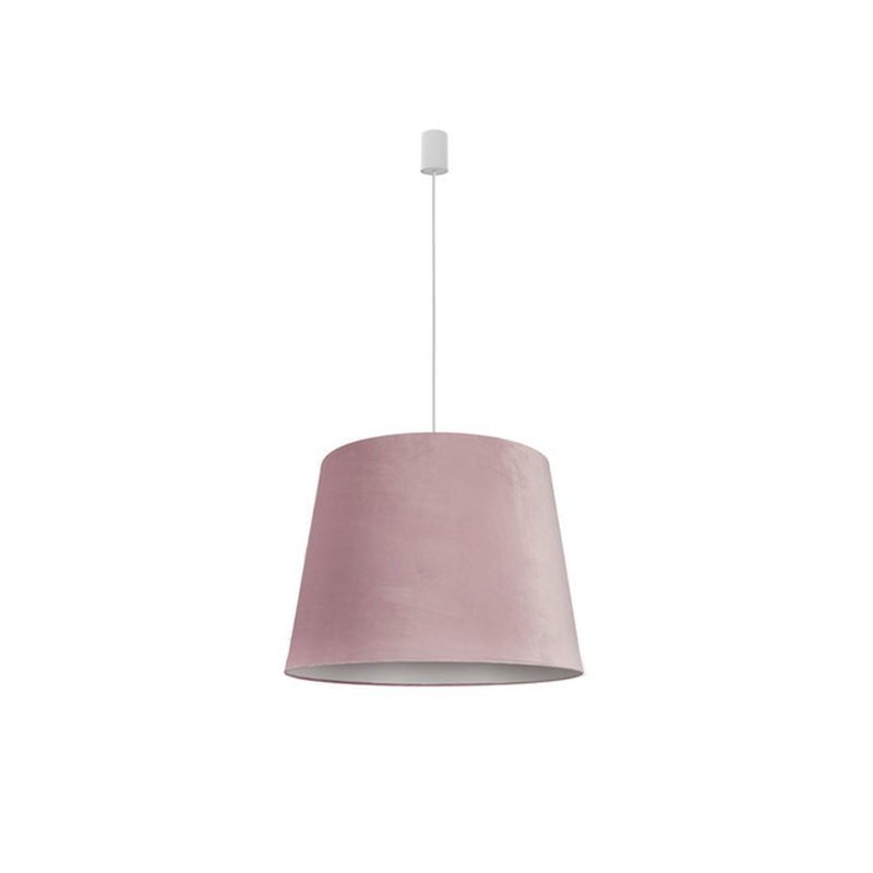 Erdi 1 - Light Single Pendant, Pink, 190cm H x 58.5cm W x 58.5 cm D, White