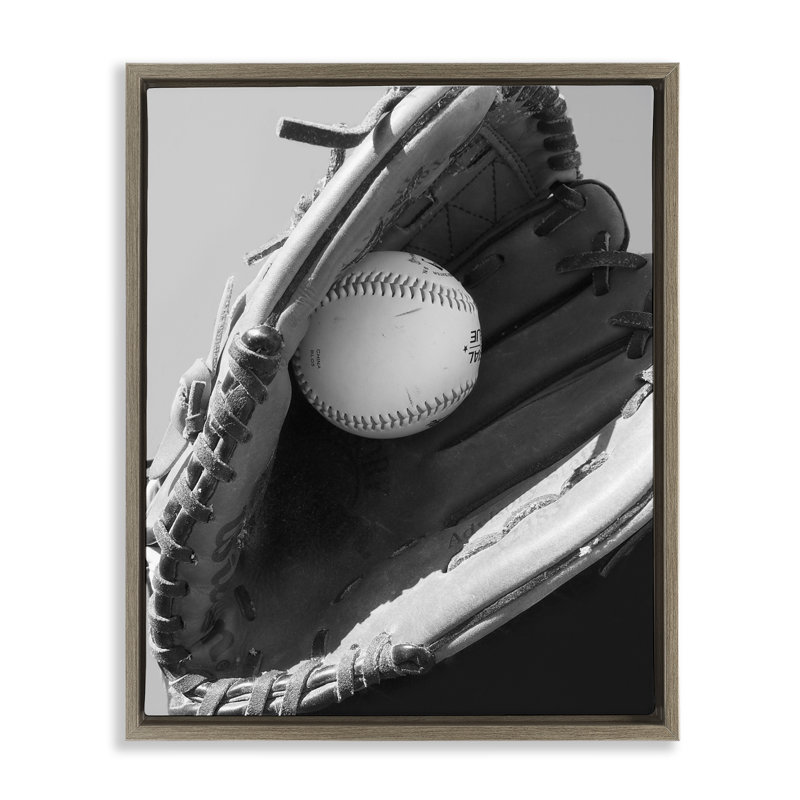 Joli cadre flottant de baseball, par Marcus Prime, Montalcino Elm Floater Framed, H 31 po x l 25 po