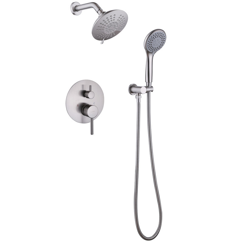 All-In-One Kit with Rough in-Valve, Brushed Nickel
