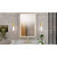  Miroir rectangulaire lumineux en laiton brossé H 36 po x l 24 po Brilliance-111612657