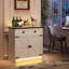 Buffet avec lumière DEL 31,5 po Delmonta-1563767836