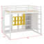 Lit mezzanine en bois avec garde-robe, tablettes et armoire-538641022-538640995
