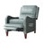Beecher Traditional 28.75" Wide Genuine Leather Manual Club Recliner with Solid Wood Legs-292004019