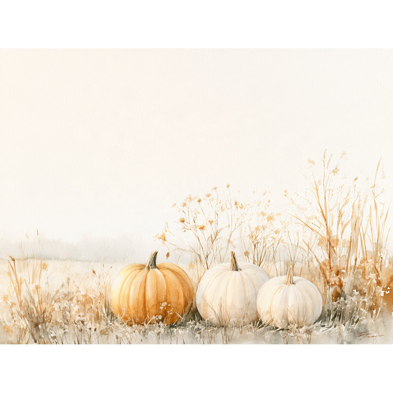Prairie de citrouilles aérées et herbes séchées enveloppées Ingwer, L 36 po x H 24 po x P 1,5 po