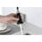 Industrial Pull Out Faucet In Matte Black, Stainless Steel Long-Lasting Commercial Spring Kitchen Faucets Black With Detachable ,