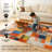 Patchwork Multicolor Performance Flatweave Washable Patchwork Indoor / Outdoor Rug-1980884640