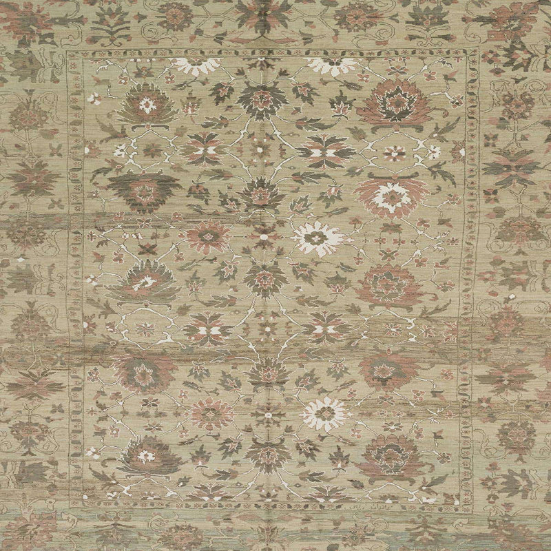 Tapis abstrait moderne 1717, Carré 4 pi