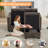 58.3” Upholstered Loveseat With Under-Seat-Storage, Ottoman, Chenille-2130851627