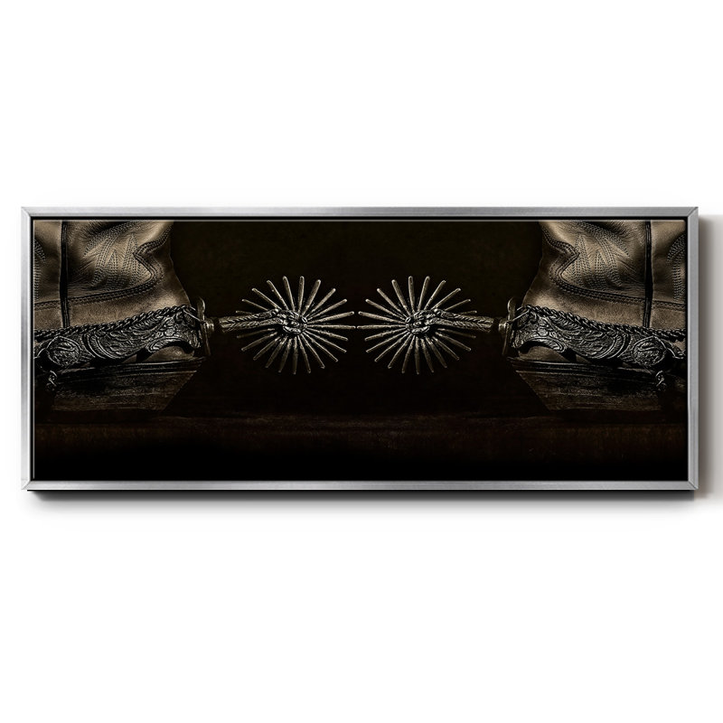 Photography Study Spurs- Framed Canvas