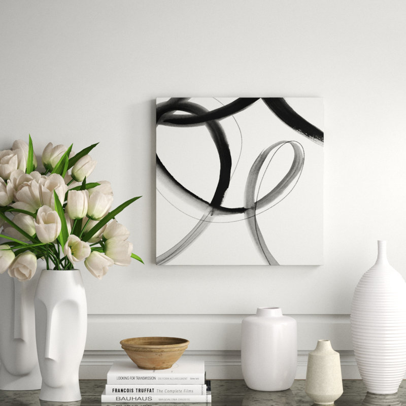 Heartbeat Note X Print by Barclay Butera, 20" H x 20" W x 1.5" D, Glass Coat