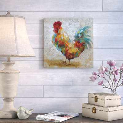 Fancy Rooster II - Wrapped Canvas Print