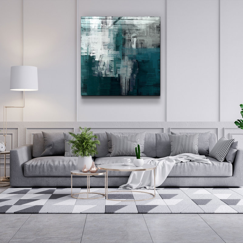 Superbe peinture décorative en verre trempé de 19,7 po x 19,7 po | 100% verre trempé, épaisseur: 0,16 pouce | Impression UV pour des couleurs éclatantes | Parfait pour la décoration intérieure, le salon ou le bureau