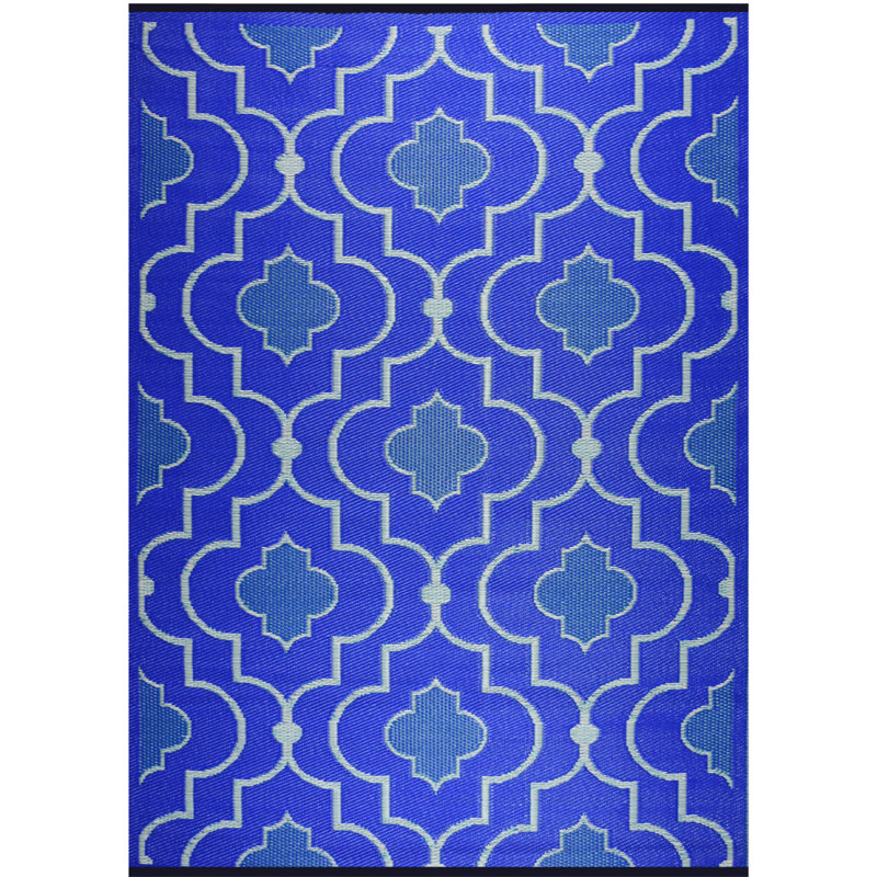Barboza Geometric Hand Woven 150cm X 210cm Indoor / Outdoor Area Rug