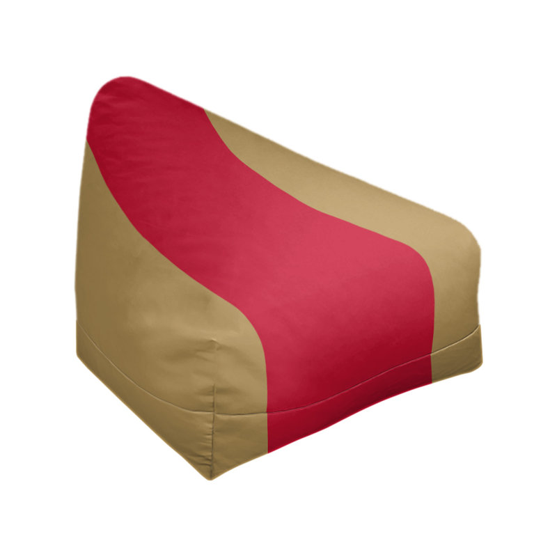 Sac de pois classique, Doré mat / rouge, H 42 po x l 38 po x P 31 po