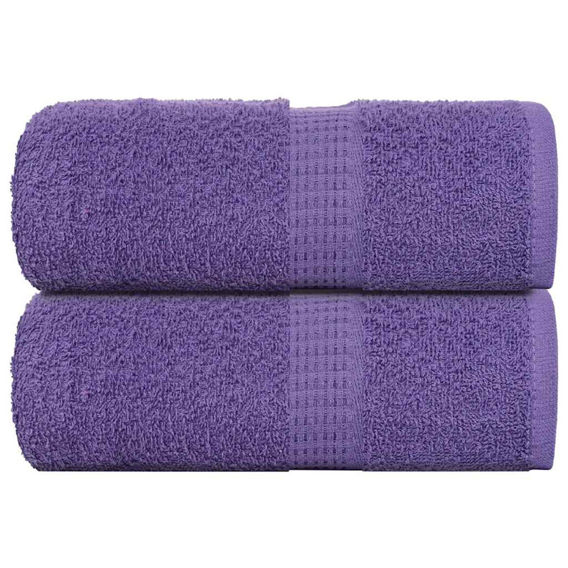 Sawiki 100% Cotton Bath Towels, Purple, Hand Towel - 4 Pack