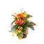 Tropical Flowers Arrangement in Grapevine Log