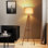 Lampe trépied à intensité variable 63 po avec télécommande Jodanna, ampoule DEL incluse