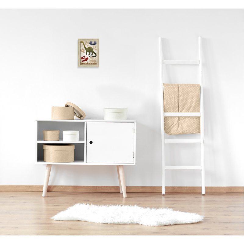 Adhésif décoratif dinosaures-03 ', H 16 po x l 12 po x P 0,625 po, Cadre plat beige