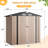 6 ft. W x 4 ft. D Metal Storage Shed