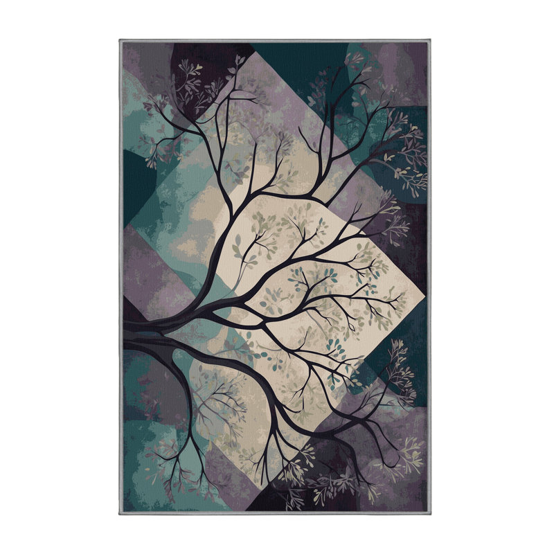 Starlight Vines Rug, Rectangle 4' x 6'