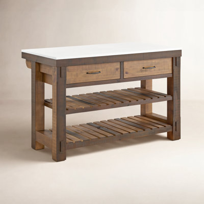 Quartz Top Kitchen Island