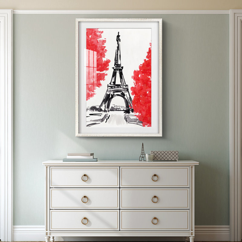 Victoria - toile tendue avec châssis, H 28,5 po x l 20,5 po, Blanc