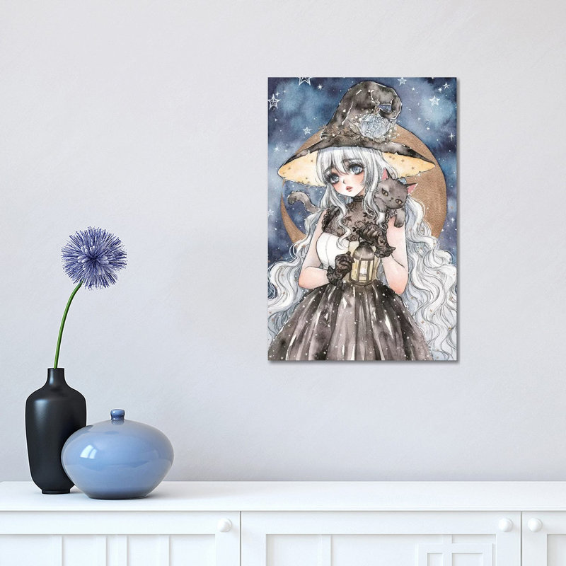 «Starry Witch» par Cherriuki, impression sur toile tendue, H 18 po x l 12 po x P 1,5 po