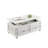 Emmett Rectangular Coffee Table with Storage in White Washed