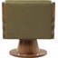 Fauteuil d'appoint pivotant en cuir Quinton-80623749-80623748
